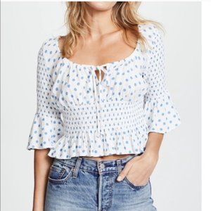 FREE PEOPLE A Bit of Something Sweet Smocked top